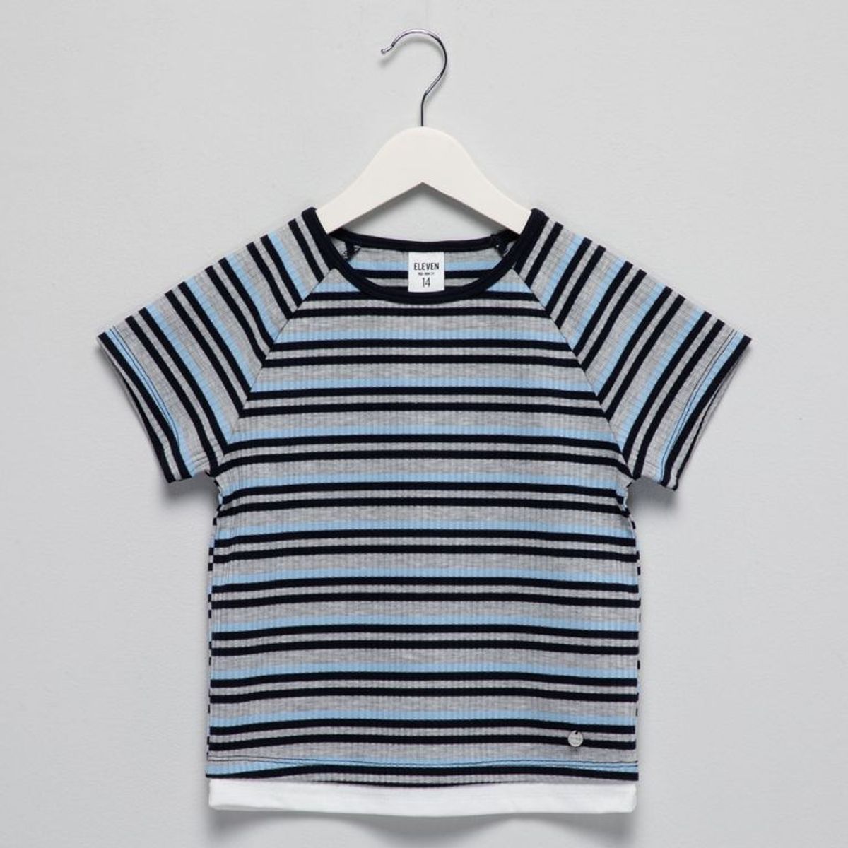 ELV - Camiseta para Niña con Rayas  Manga corta Elv