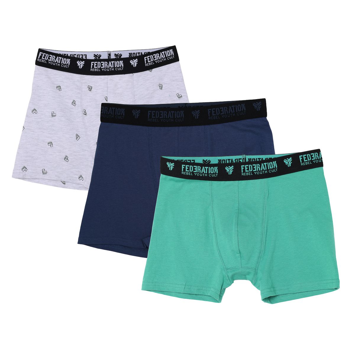 FEDERATION - Boxer Niño Pack 3 Unidades Federation
