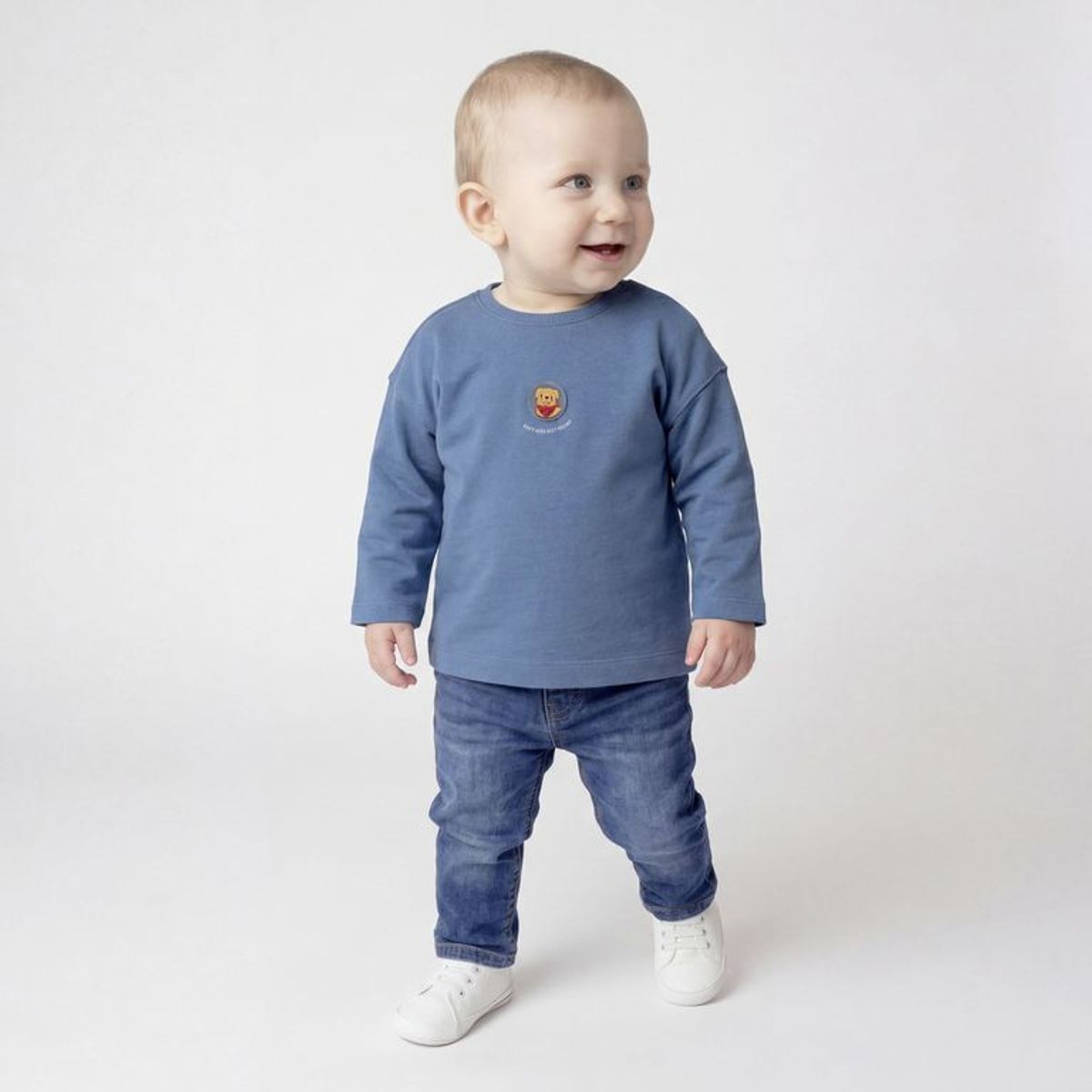 YAMP - Camiseta Manga Larga Para Bebé Niño Con Estampado De Algodón Yamp
