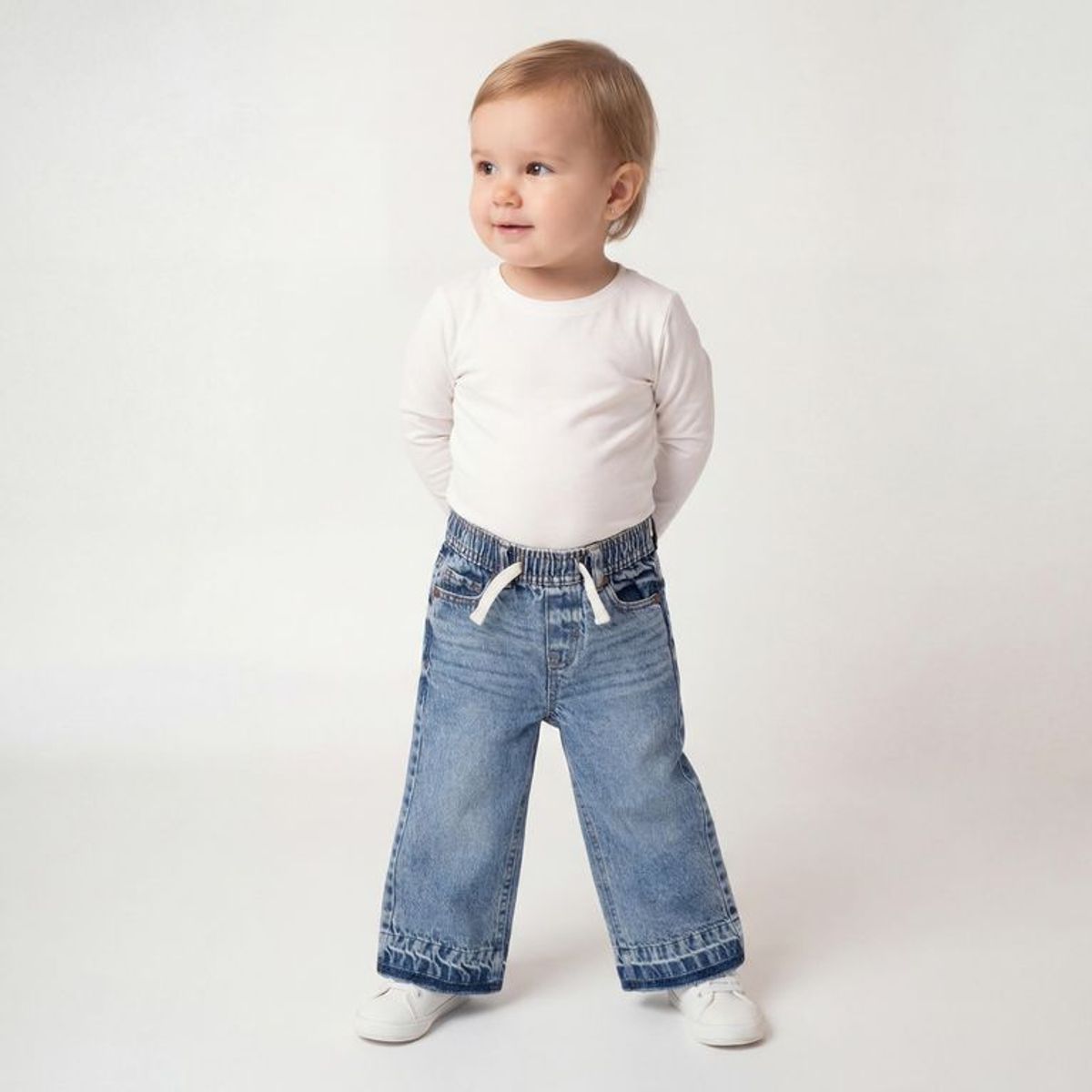 YAMP - Jean para Bebé niña de Algodón Yamp