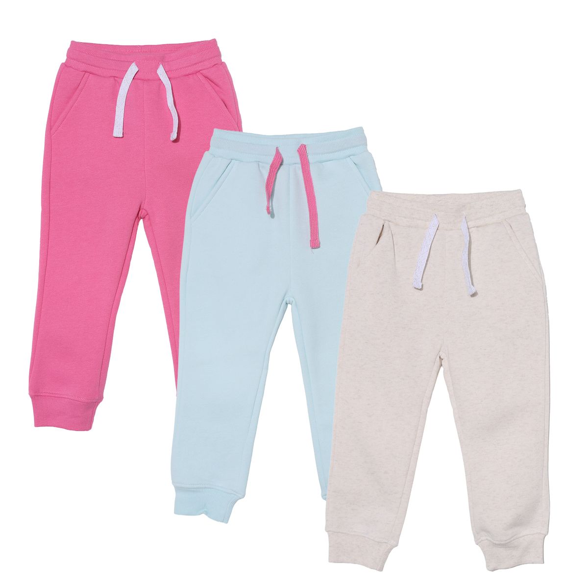 YAMP - Jogger para Bebé niña Pack de 3 de Algodón Yamp