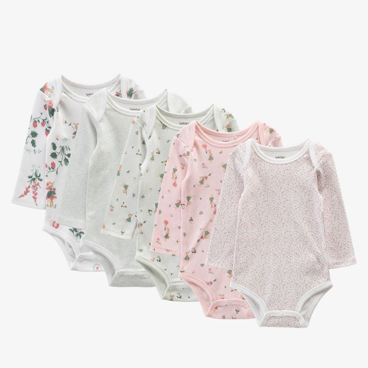 YAMP - Body para Bebé niña Pack de 5 unidades de Algodón Yamp