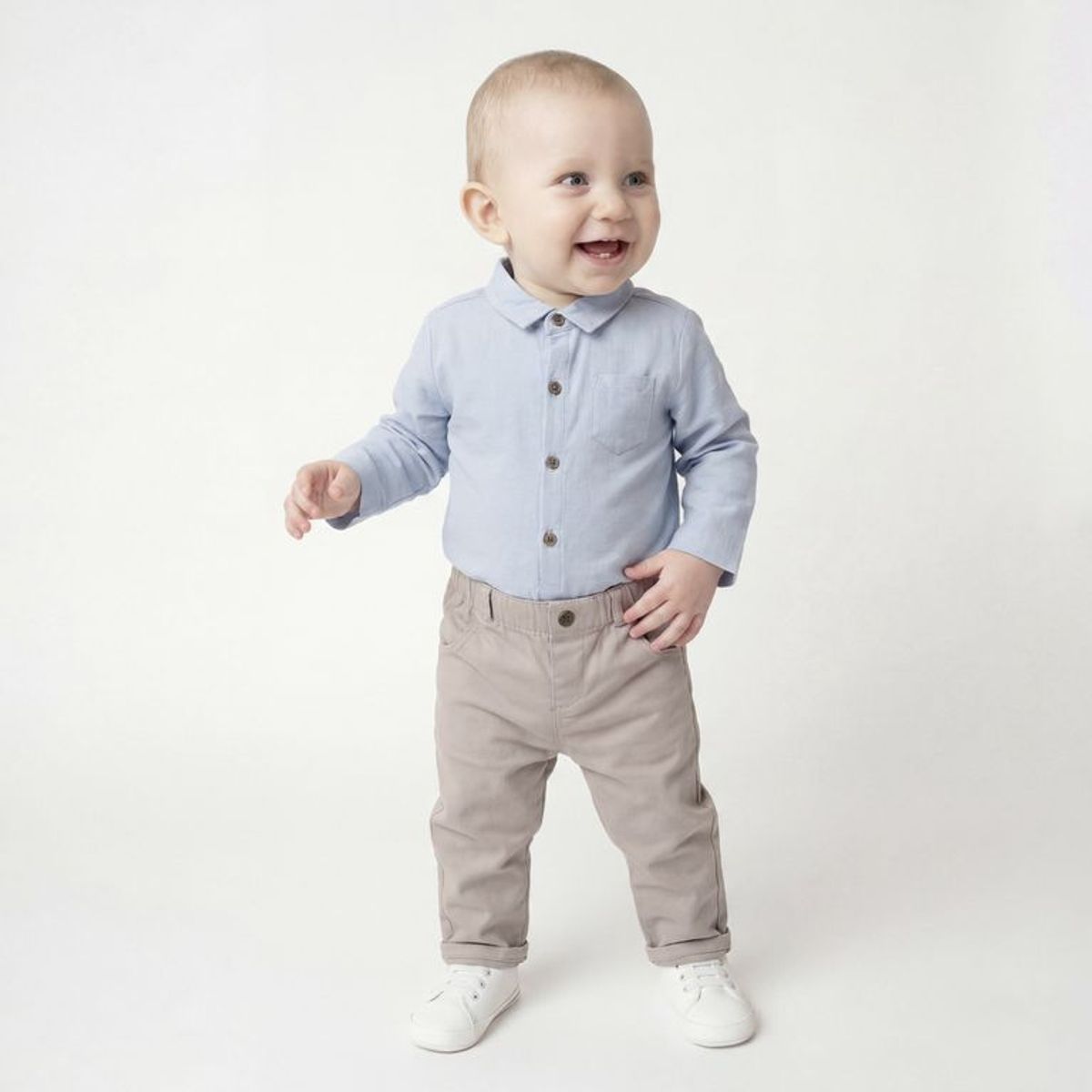 YAMP - Conjunto Body manga larga + Pantalón para Bebé niño en Algodón Yamp