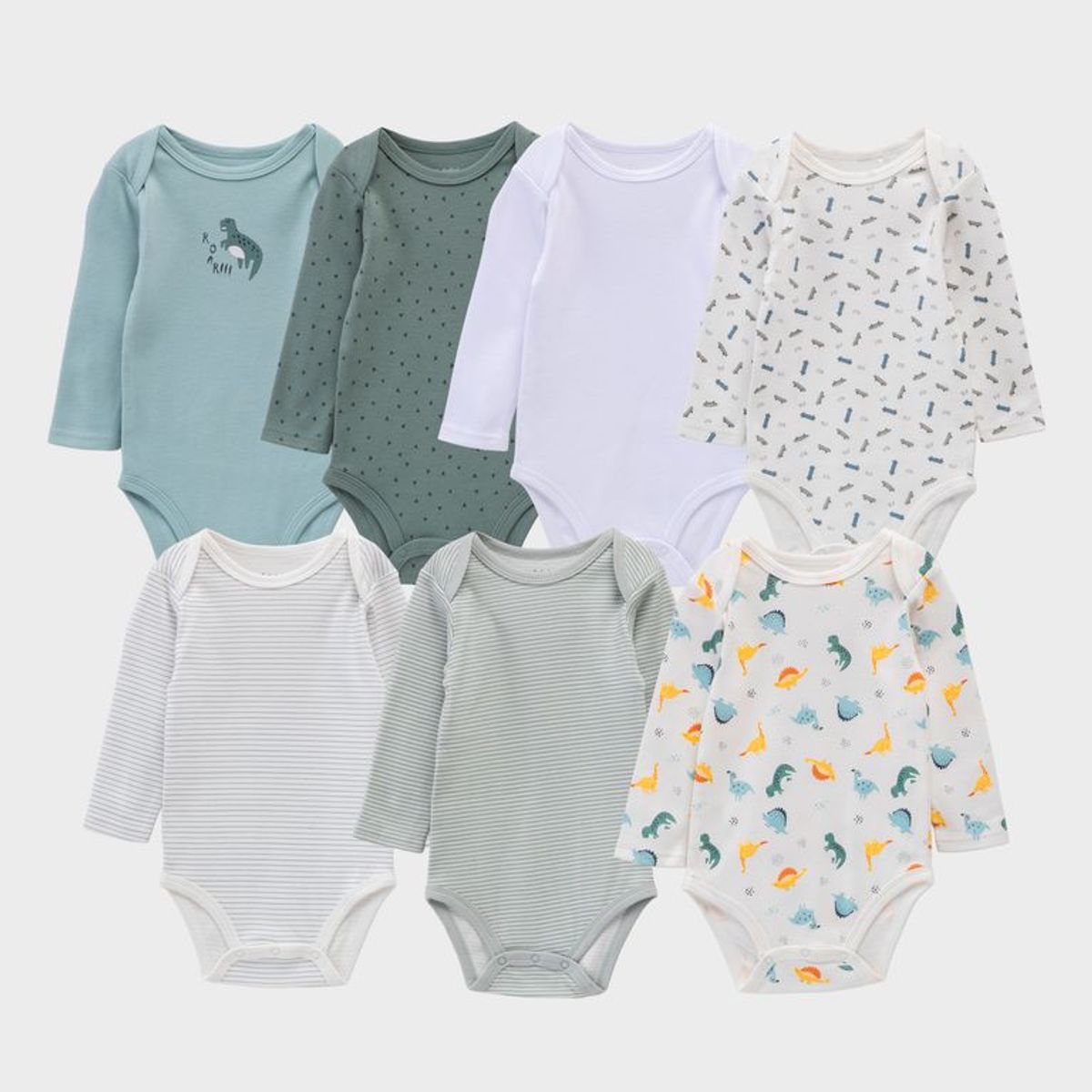 YAMP - Body para Bebé niño Pack de 7 unidades de Algodón Yamp