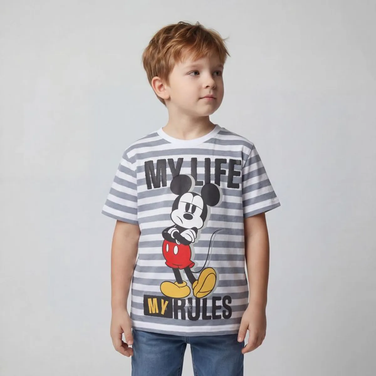 STD CHARACTERS - Camiseta para Niño con Estampado Manga corta de Algodón STD Characters