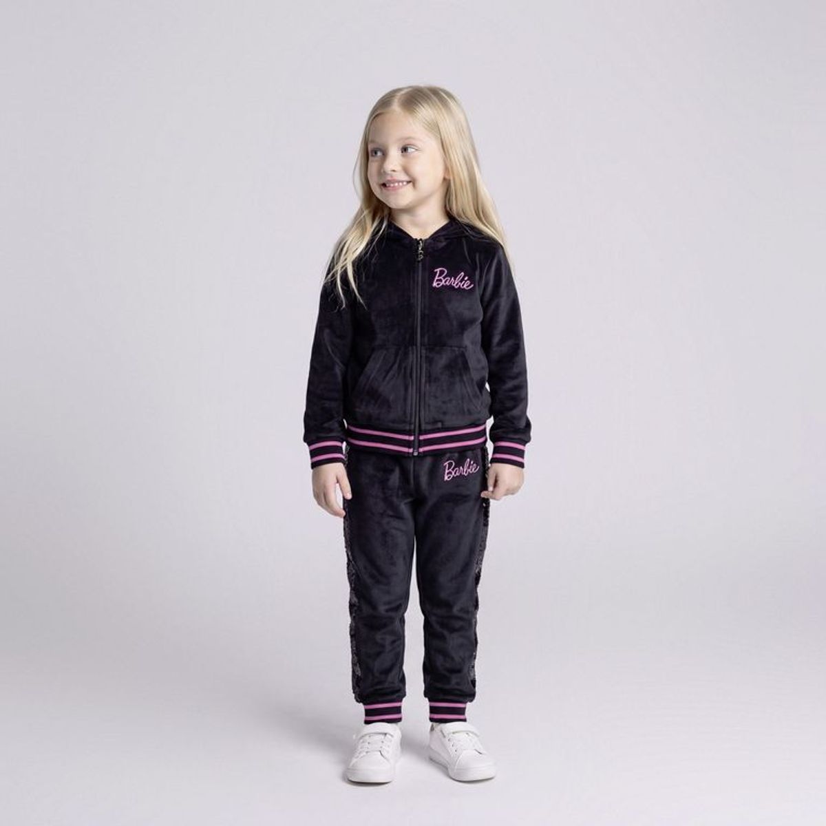 BARBIE - Conjunto Hoodie + Jogger para Niña Barbie