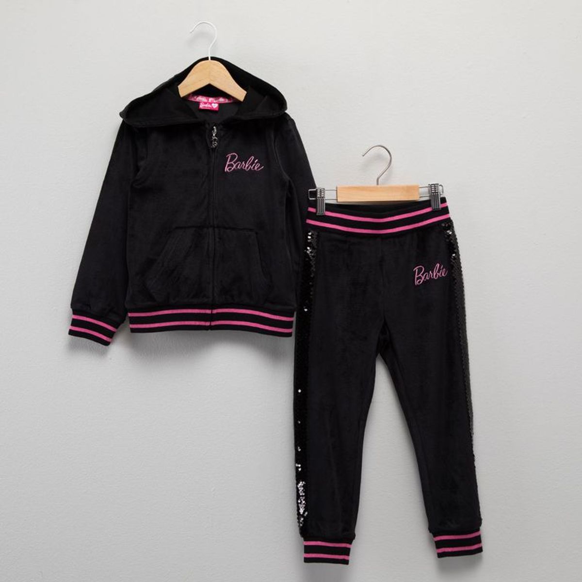 BARBIE - Conjunto Hoodie + Jogger para Niña Barbie