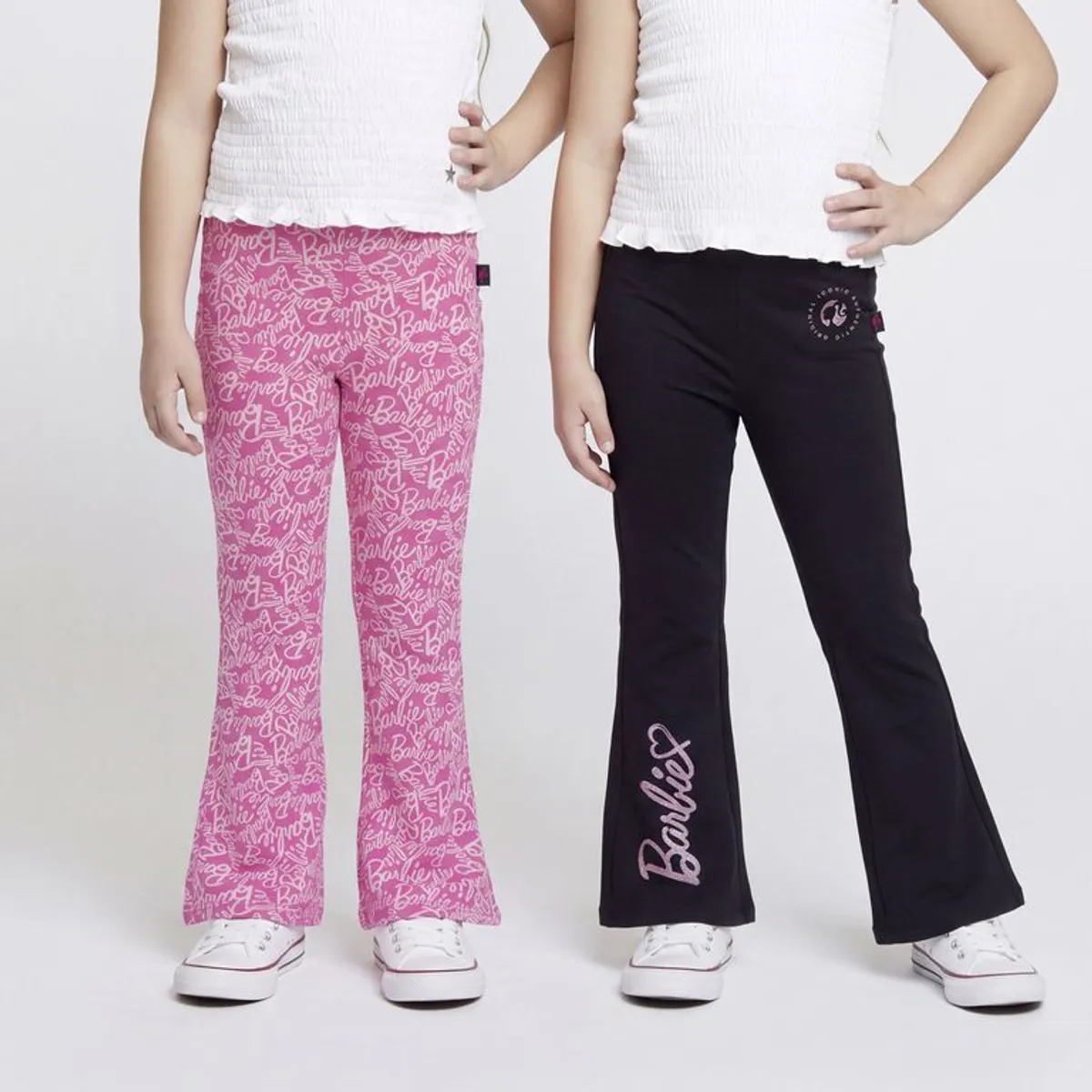 BARBIE - Legging para Niña Pack de 2 unidades de Algodón Barbie