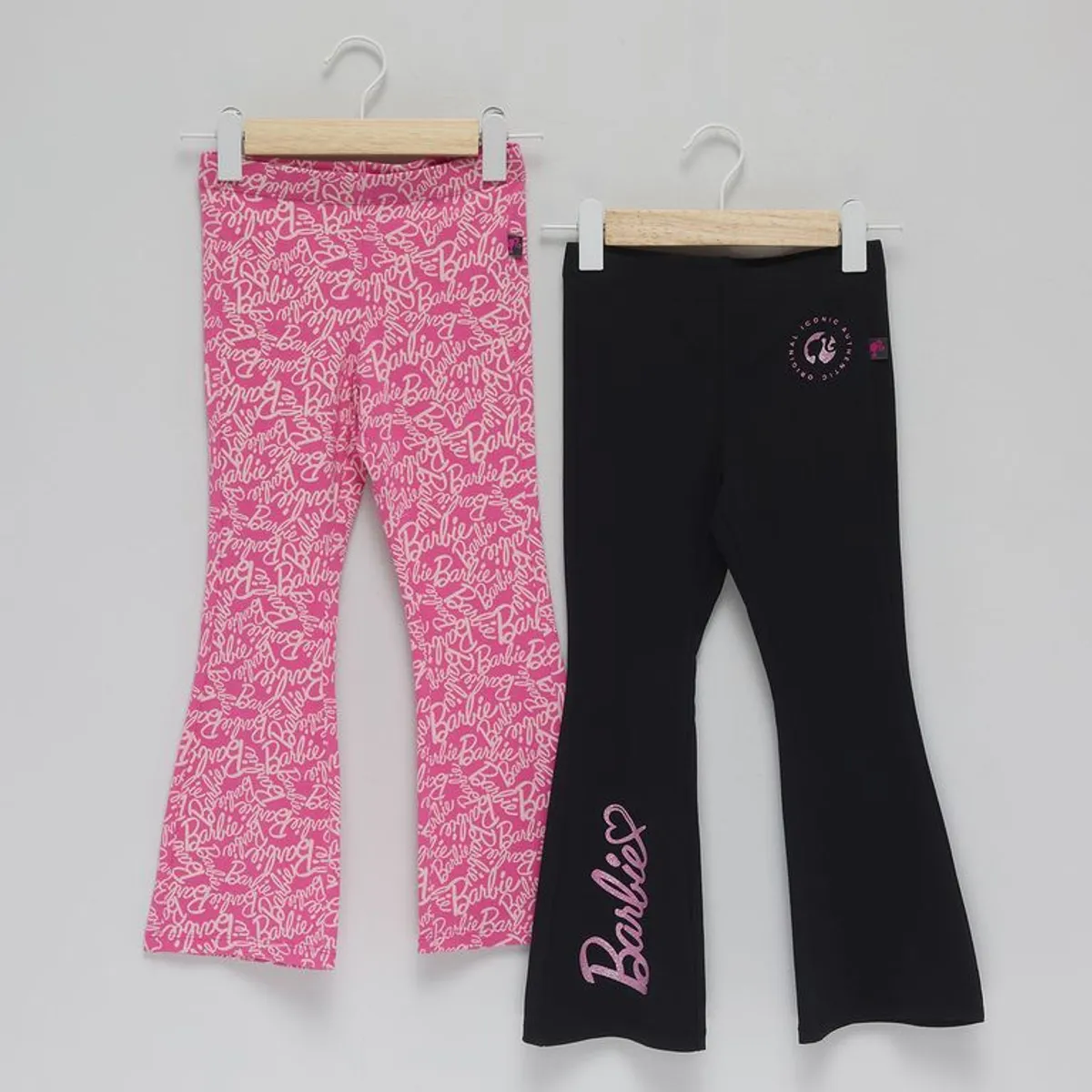 BARBIE - Legging para Niña Pack de 2 unidades de Algodón Barbie