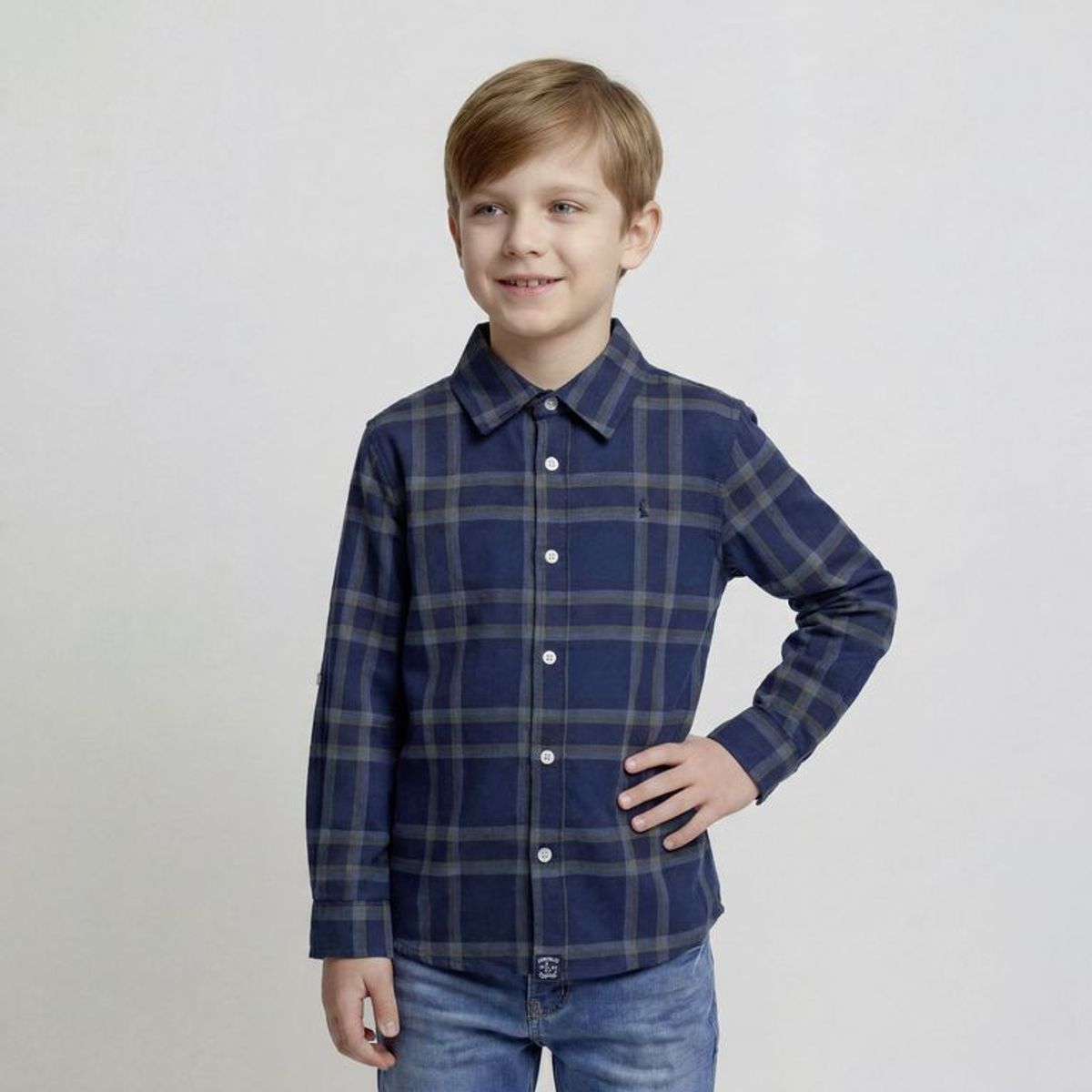 CONIGLIO - Camisa para Niño Manga larga de Algodón Coniglio