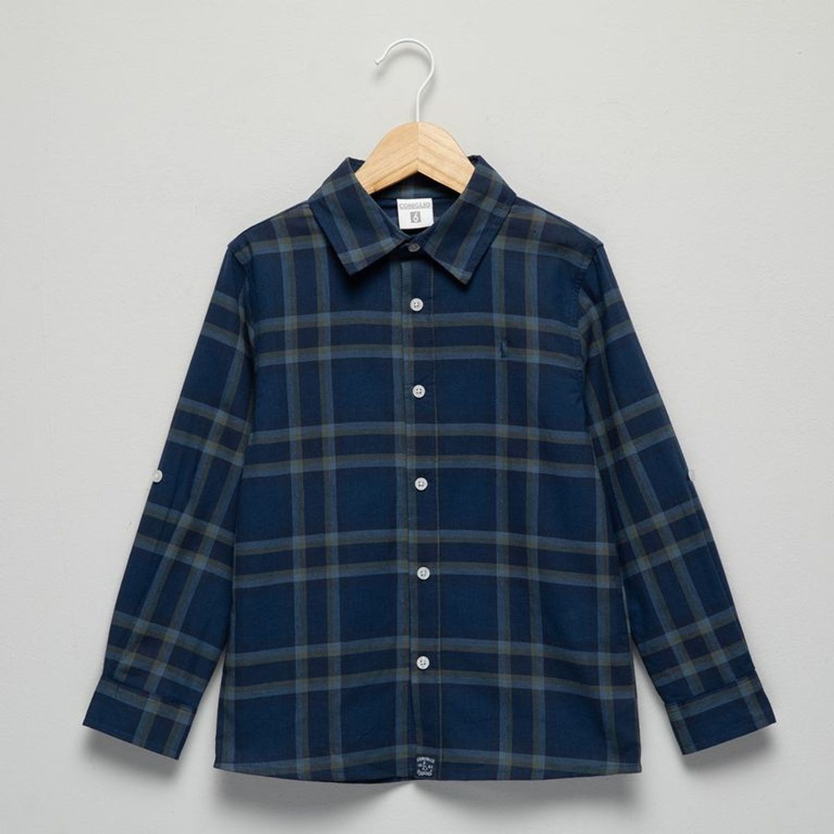 CONIGLIO - Camisa para Niño Manga larga de Algodón Coniglio