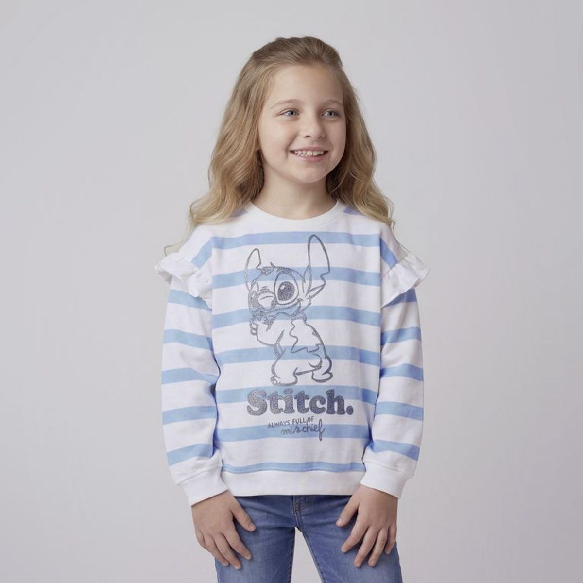 LILO & STITCH - Saco para Niña con Estampado de Algodón Lilo & Stitch