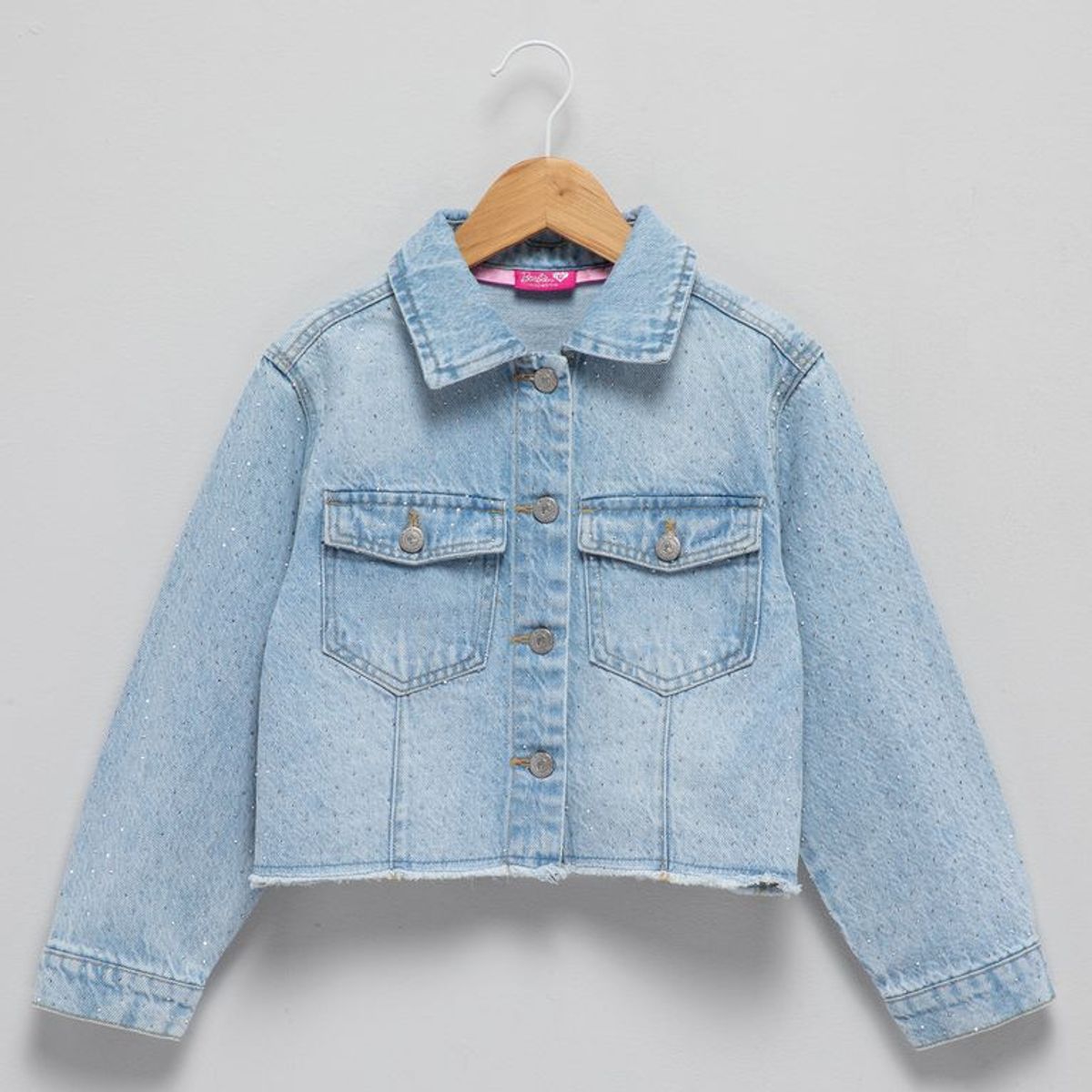 BARBIE - Chaqueta para Niña Brillante de Algodón Barbie