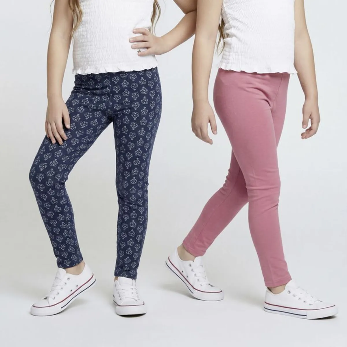YAMP - Legging  para Niña Pack de 2 unidades  de Algodón Yamp