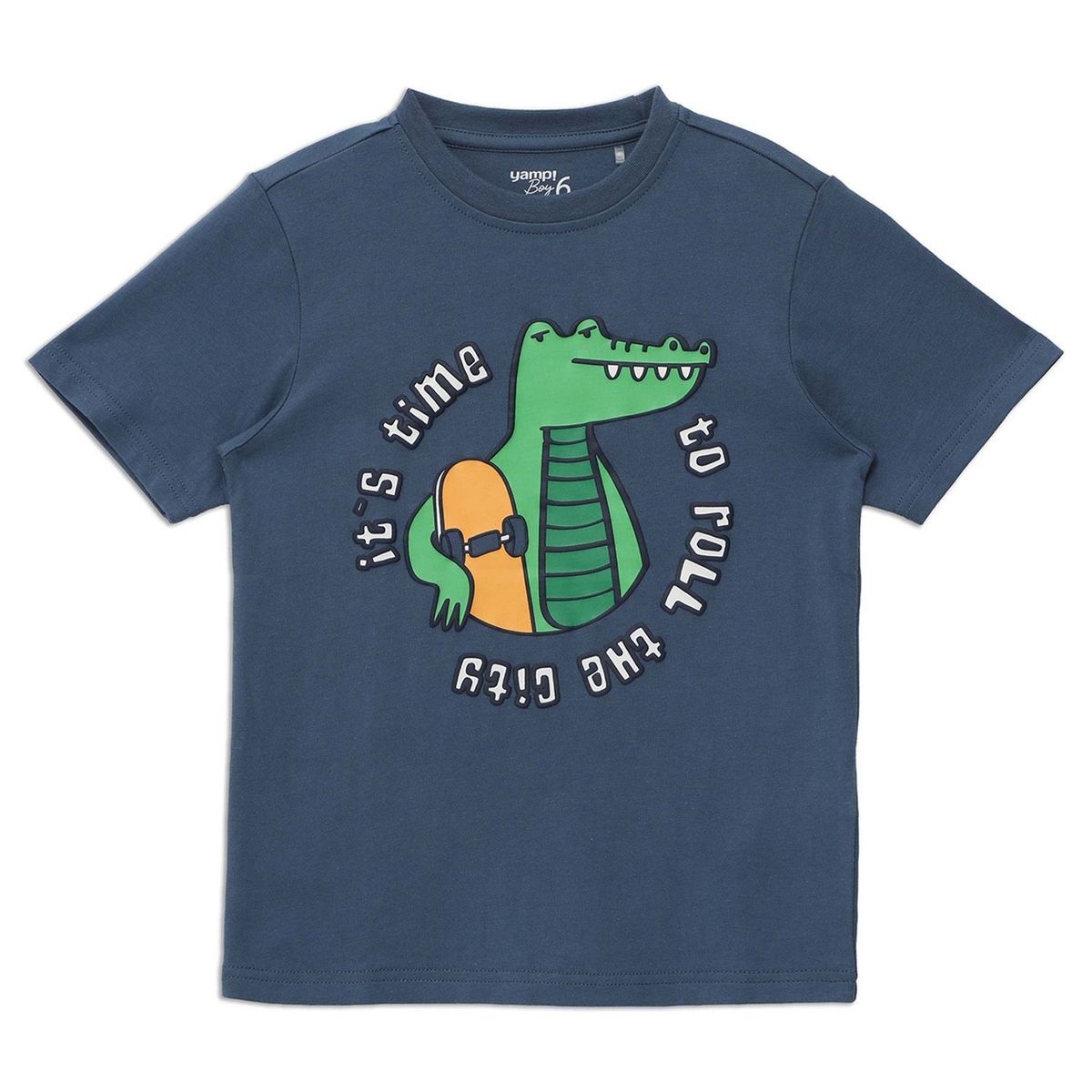 YAMP - Camiseta para Niño con Estampado Manga corta de Algodón Yamp