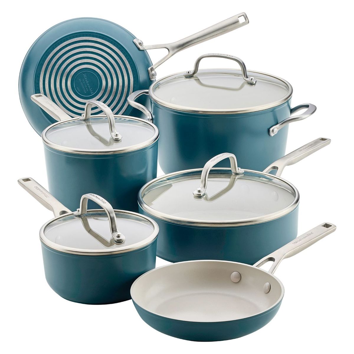 KITCHENAID - Juego de Ollas Kitchenaid 10 pzs Antiadherente