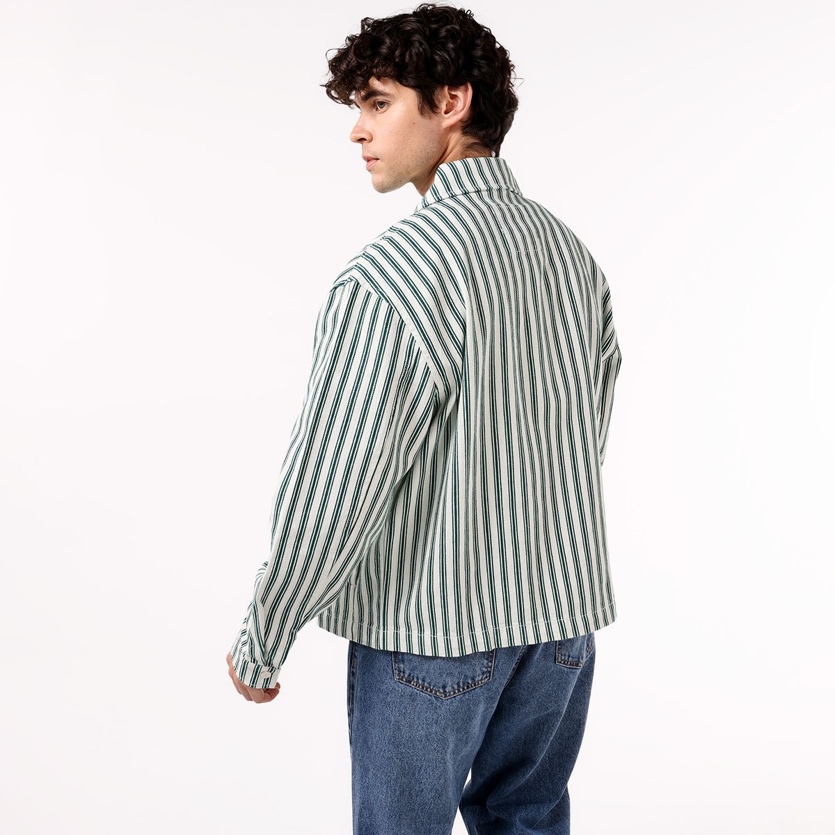 BEARCLIFF - Chaqueta Hombre de Rayas de Algodón Bearcliff