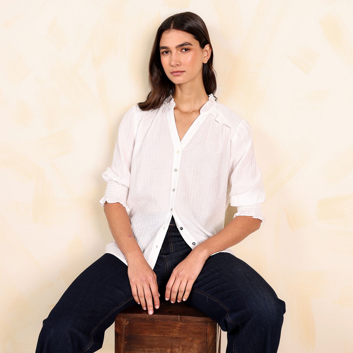 UNIVERSITY CLUB - Camisa Mujer Manga 3/4 University Club
