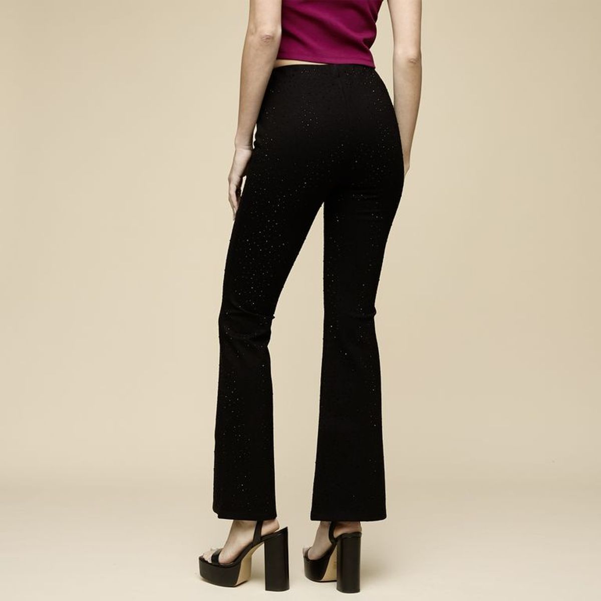 MOSSIMO - Pantalón Flare Mujer Mossimo