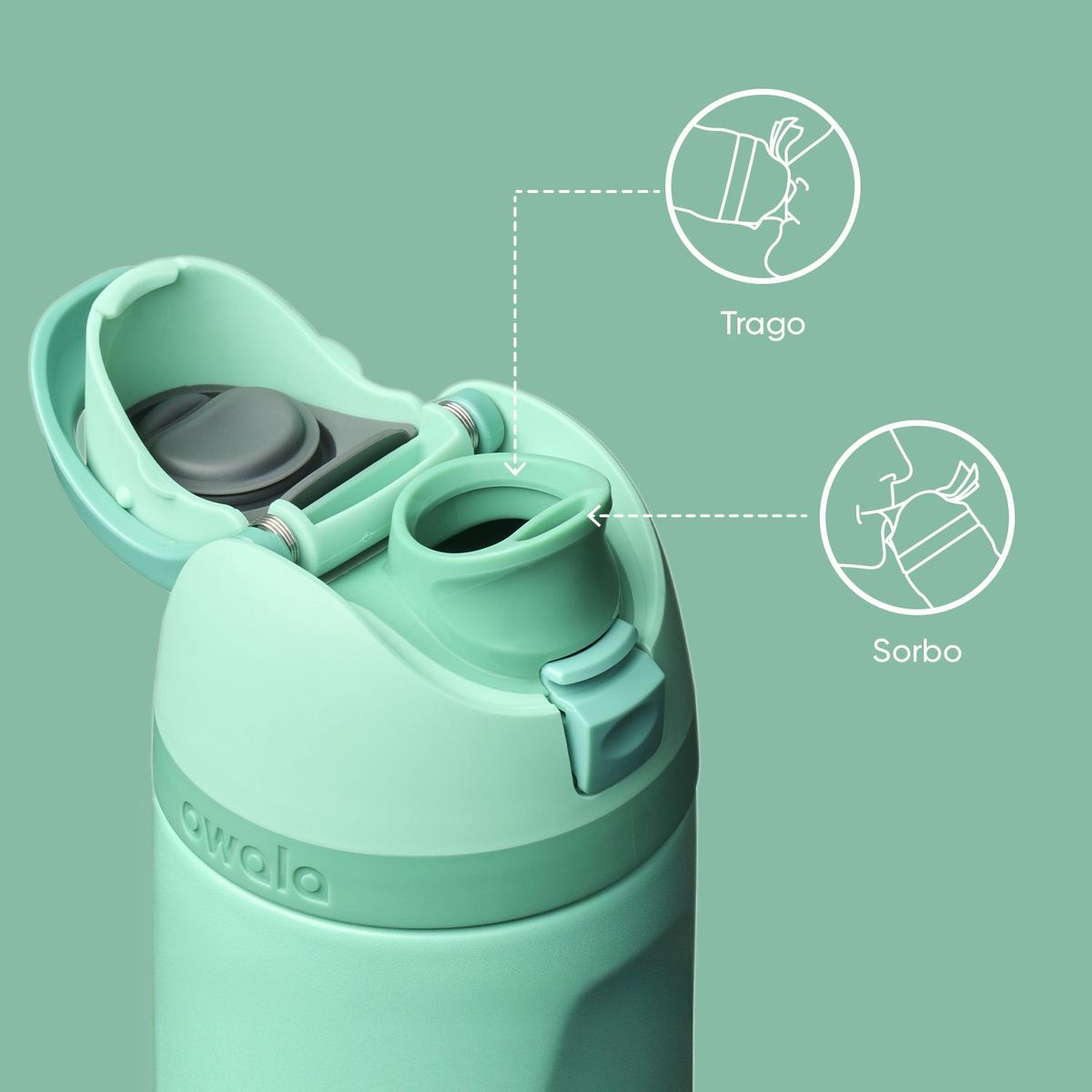 OWALA - Termo Owala: 710 ml Freesip  Acero Inoxidable
