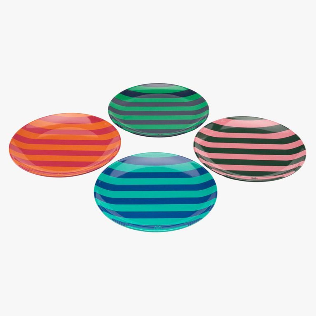 BENETTON - Set x4 Platos Melamina Benetton 22 cm