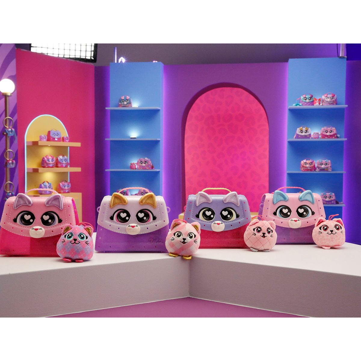 GLAM BUDDIES - Juego de Rol Glam Buddies Bolso De Gatitos Con Peluche