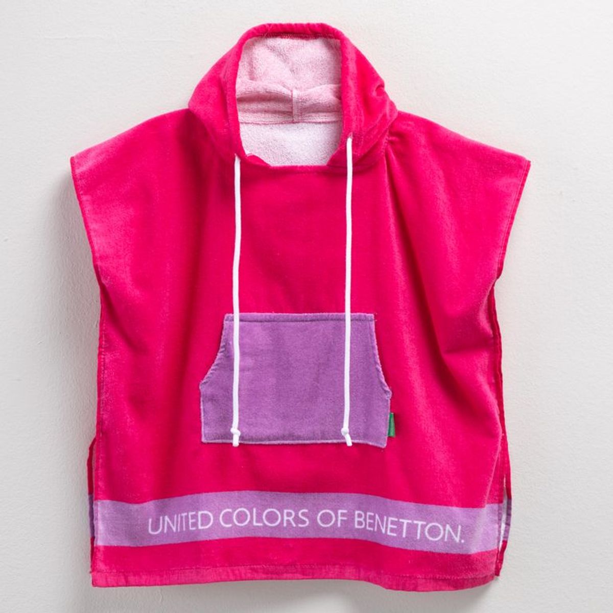 BENETTON - Toalla de Playa Poncho Infantil Benetton Algodón 60x120 cm