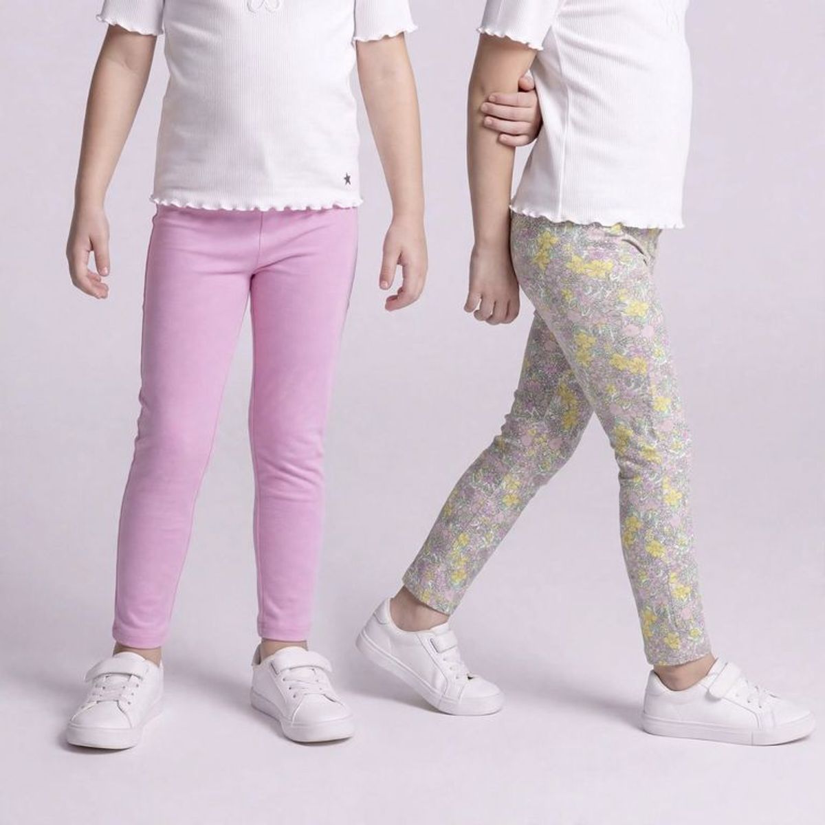 YAMP - Legging para Niña Pack de 2 de Algodón Yamp