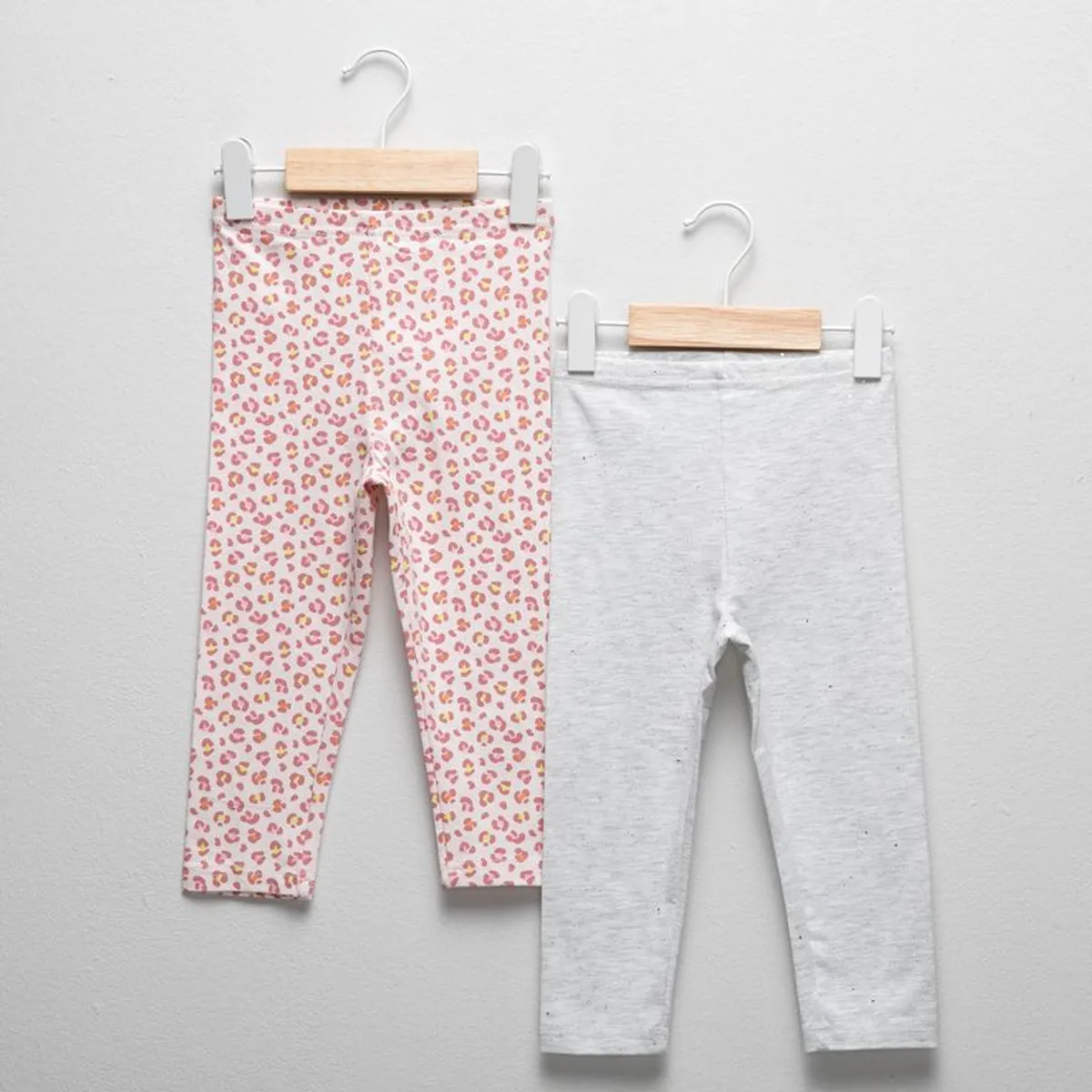YAMP - Leggings Para Bebé niña Pack de 2 unidades de Algodón Yamp