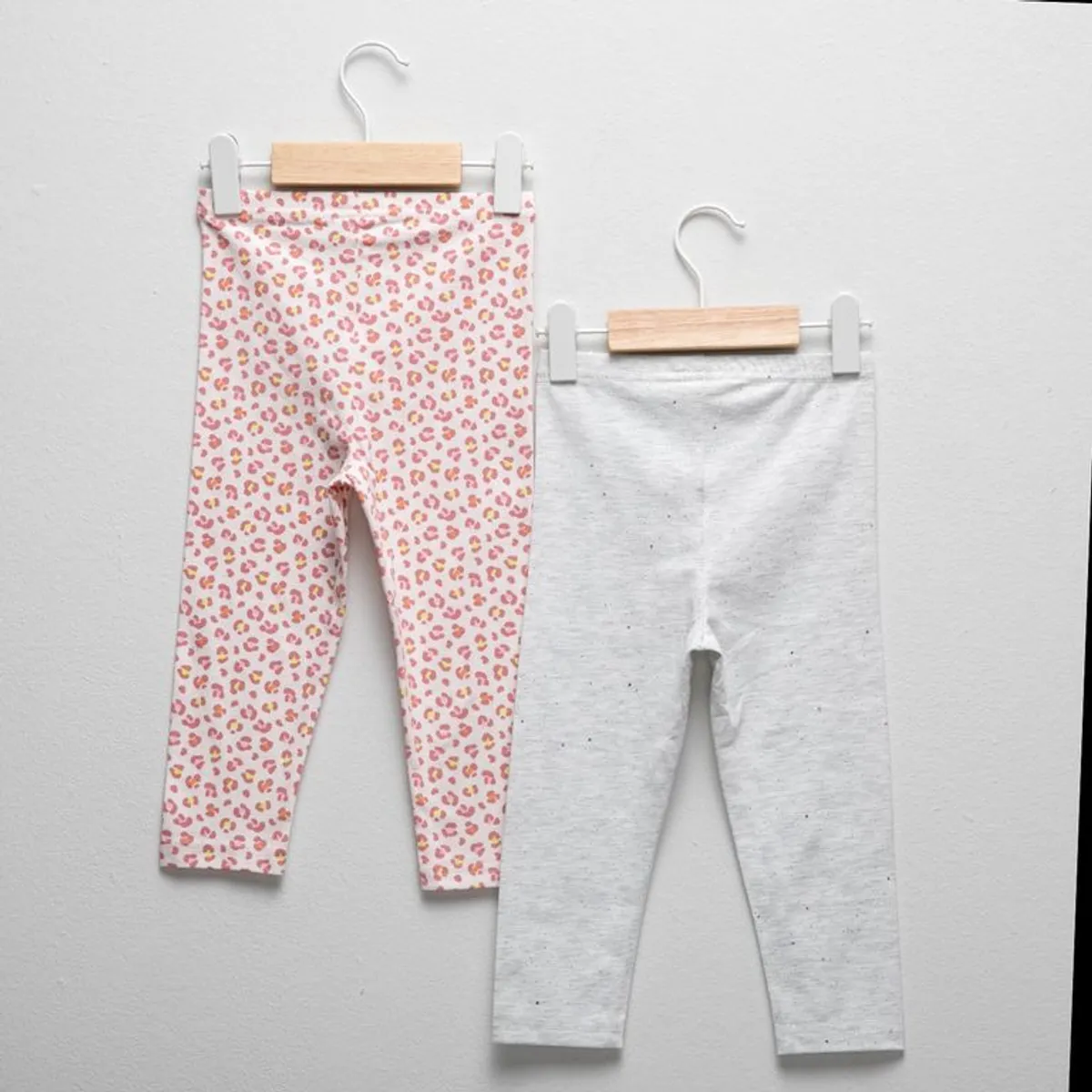 YAMP - Leggings Para Bebé niña Pack de 2 unidades de Algodón Yamp