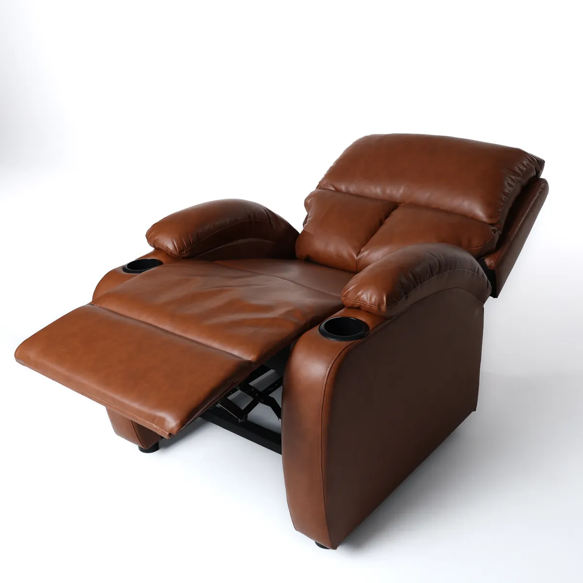 MICA - Silla Reclinable 1 Puesto en Cuerina Push Arm Rest 100 x 76 x 76 cm Mica