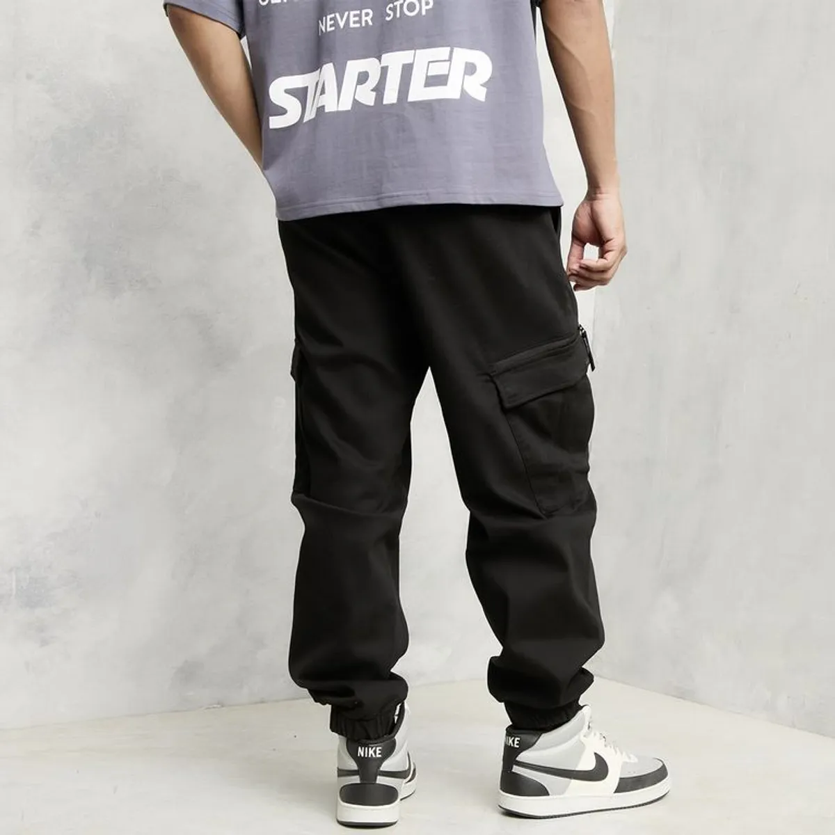 STARTER - Pantalón de vestir Hombre de Algodón Starter