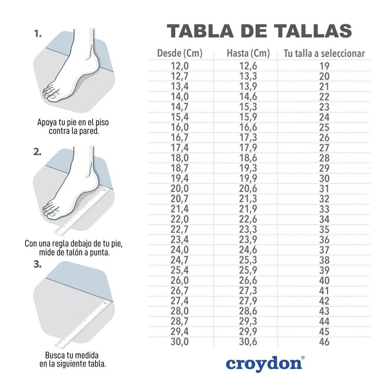 CROYDON - Tenis colegiales bob velcro new blanco-gris unisex