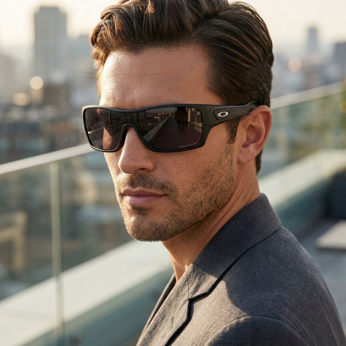 OAKLEY - Gafas de Sol Rectangulares Hombre Turbine Rotor Oakley