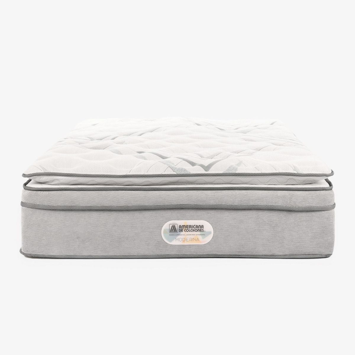 AMERICANA DE COLCHONES - Colchón Doble Firmeza Media Ortopédico Resortado con Pillow Non Flip 140 x 190 cm Americana de Colchones