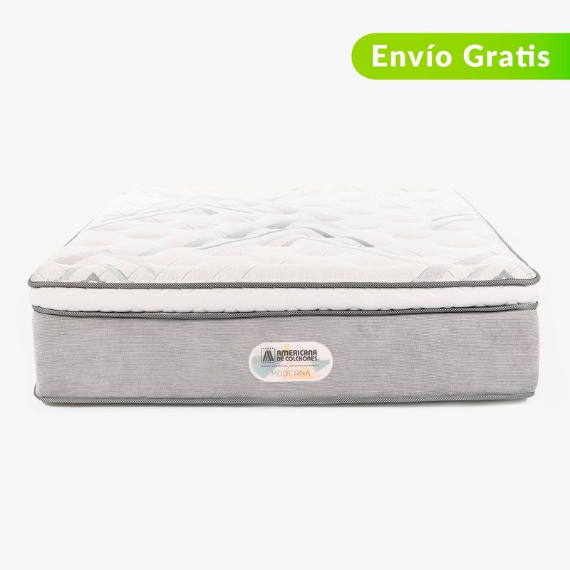 AMERICANA DE COLCHONES - Colchón Sencillo Firmeza Media Ortopédico Resortado con Pillow Non Flip 100 x 190 cm Americana de Colchones - 0% Interés a 3, 6 o 12 Cuotas Pagando con tu CMR Banco Falabella