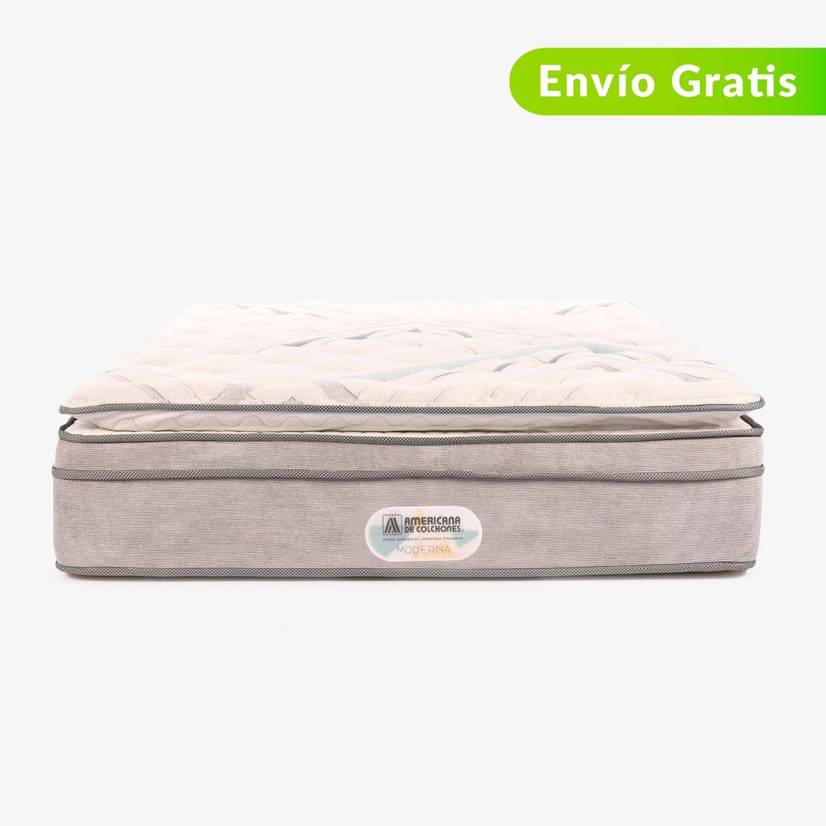 AMERICANA DE COLCHONES - Colchón Queen Firme Ortopédico Resortado con Pillow Non Flip 160 X 190 cm Americana de Colchones