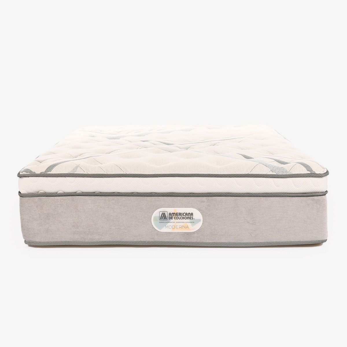AMERICANA DE COLCHONES - Colchón Doble Firmeza Media Ortopédico Resortado con Pillow Non Flip 140 x 190 cm Americana de Colchones