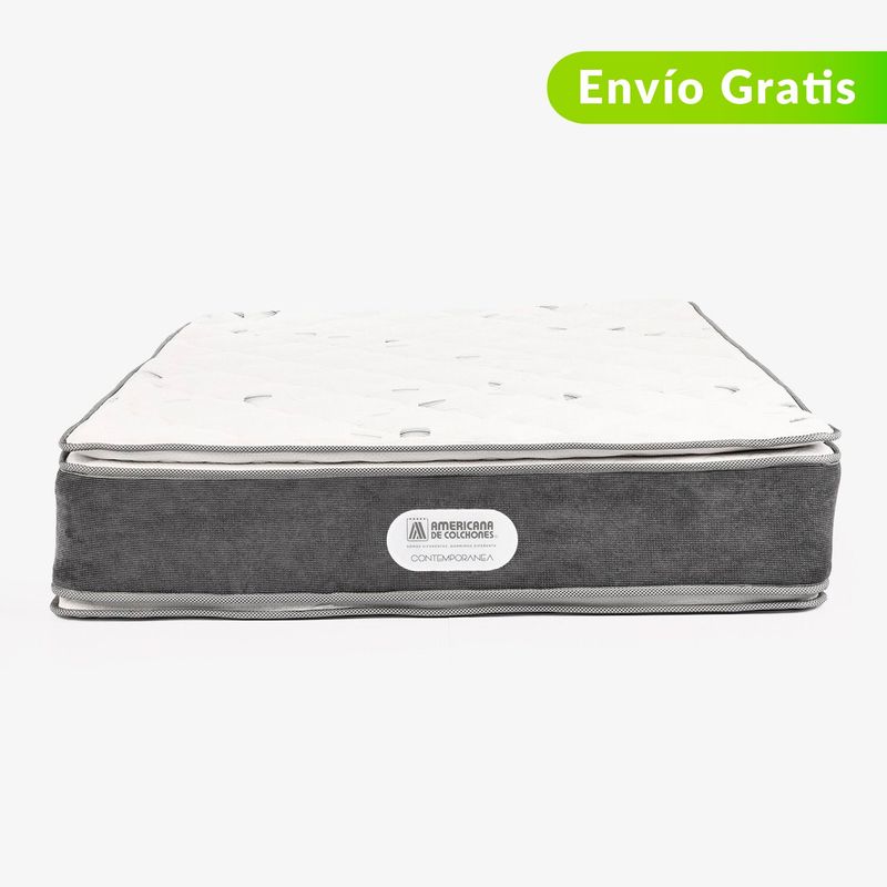 AMERICANA DE COLCHONES - Colchón Doble Firme Ortopédico Doble Pillow Resortado Pillow Top 140 x 190 cm Americana de Colchones - 0% Interés a 3 Cuotas Pagando con tu CMR Banco Falabella