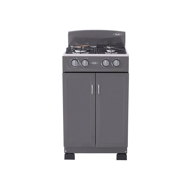 HACEB - Estufa Haceb Romero Gabinete Mixta 3X1 Torre Gas Natural Plata