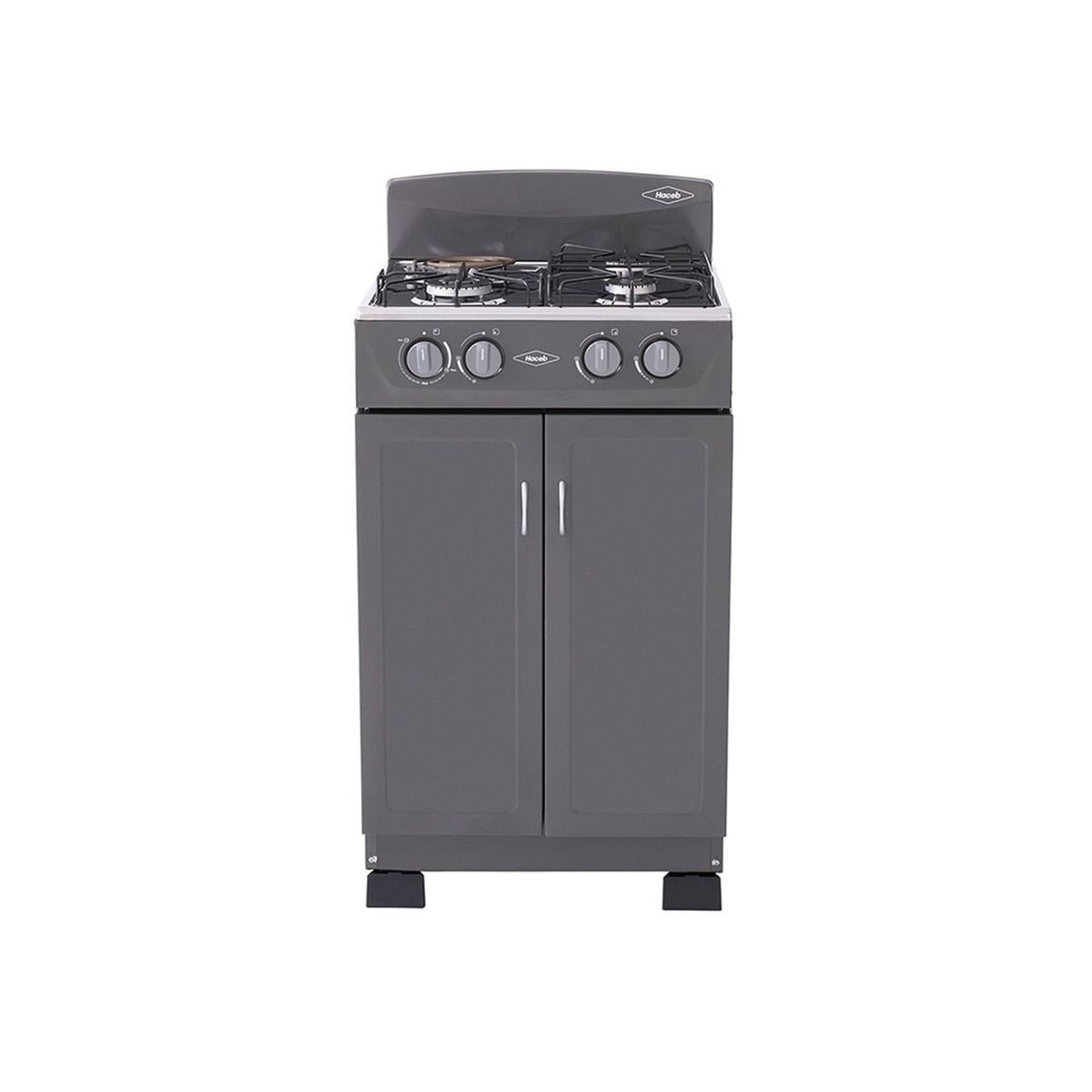 HACEB - Estufa Haceb Romero Gabinete Mixta 3X1 Torre Gas Propano Plata