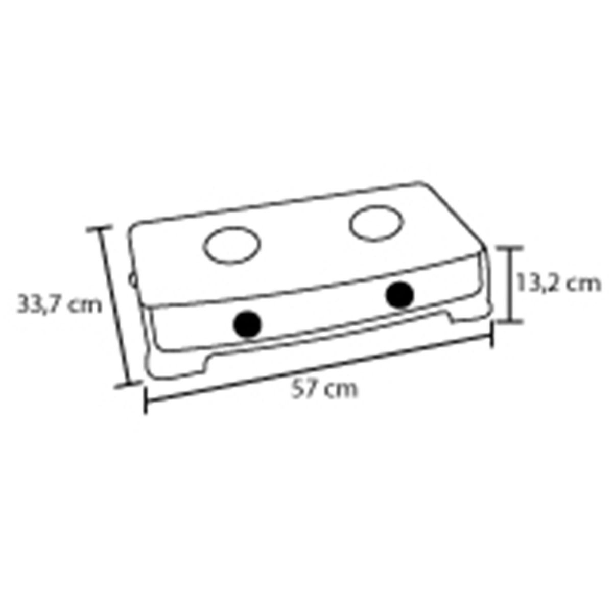 HACEB - Estufa empotrable Haceb 2 puestos 9002055