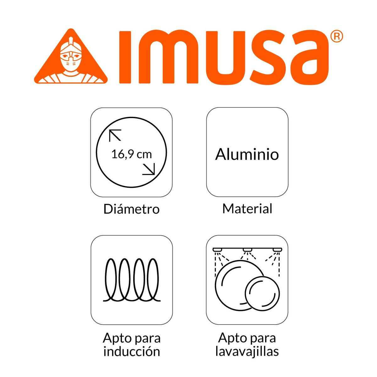 IMUSA - Chocolatera Imusa Aluminio 1.3 lt