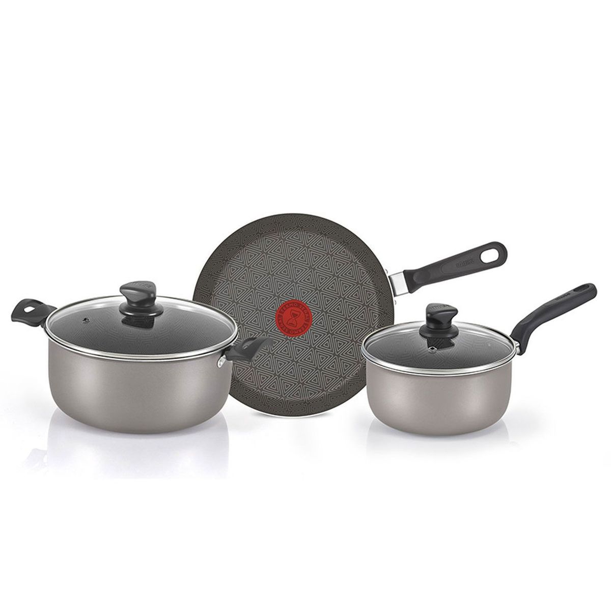 IMUSA - Juego de Ollas Imusa 5 Piezas Talent Aluminio 