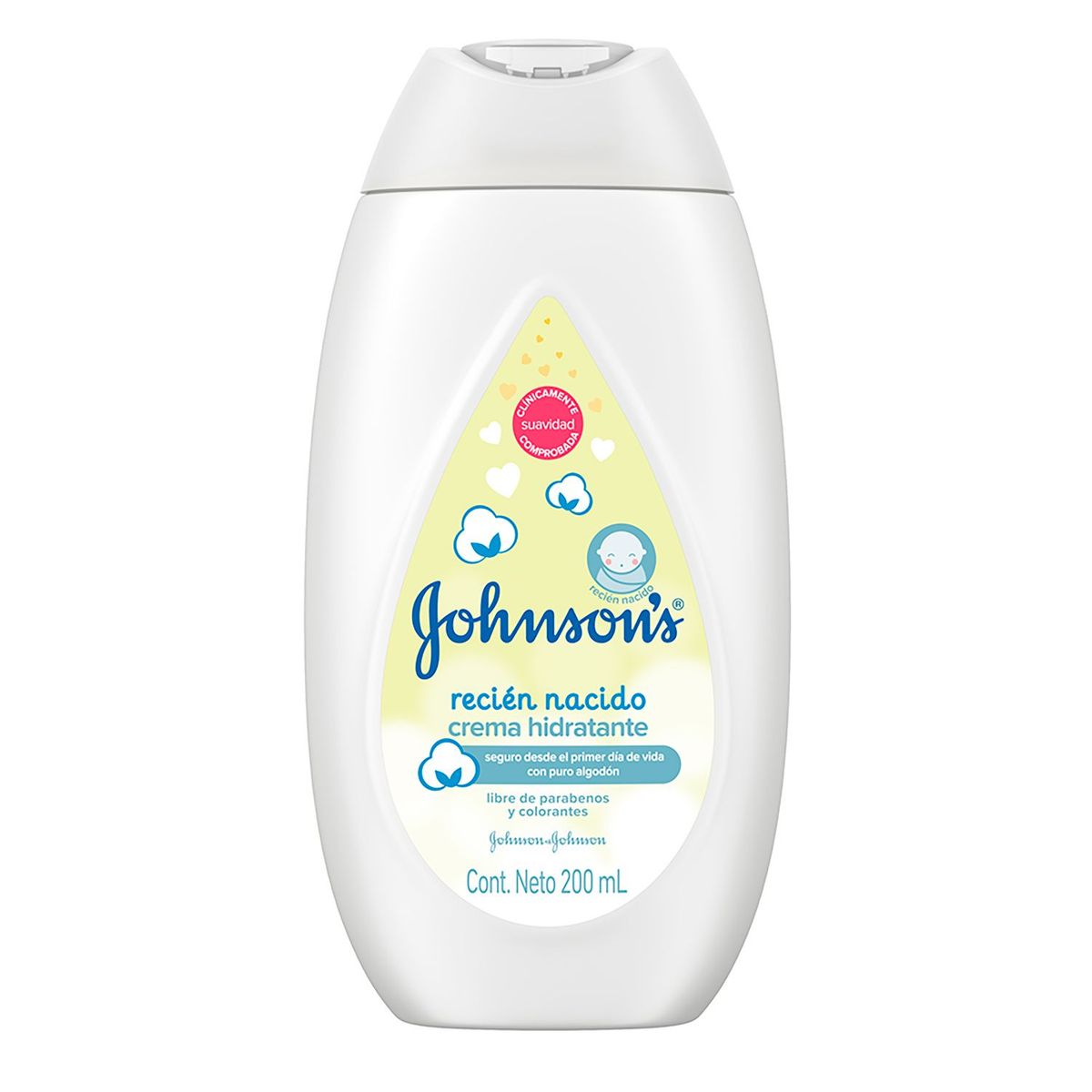 JOHNSONS BABY - Crema Líquida Johnson´s Baby Recién Nacido x 200 ml