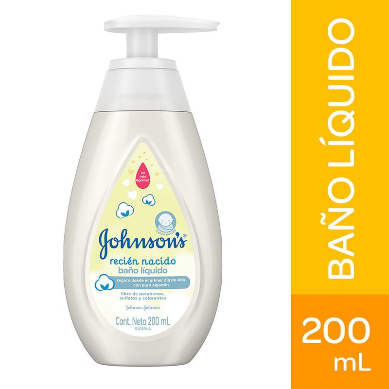 JOHNSONS BABY - Baño Líquido Johnson´s Baby Recién Nacido x 200 ml