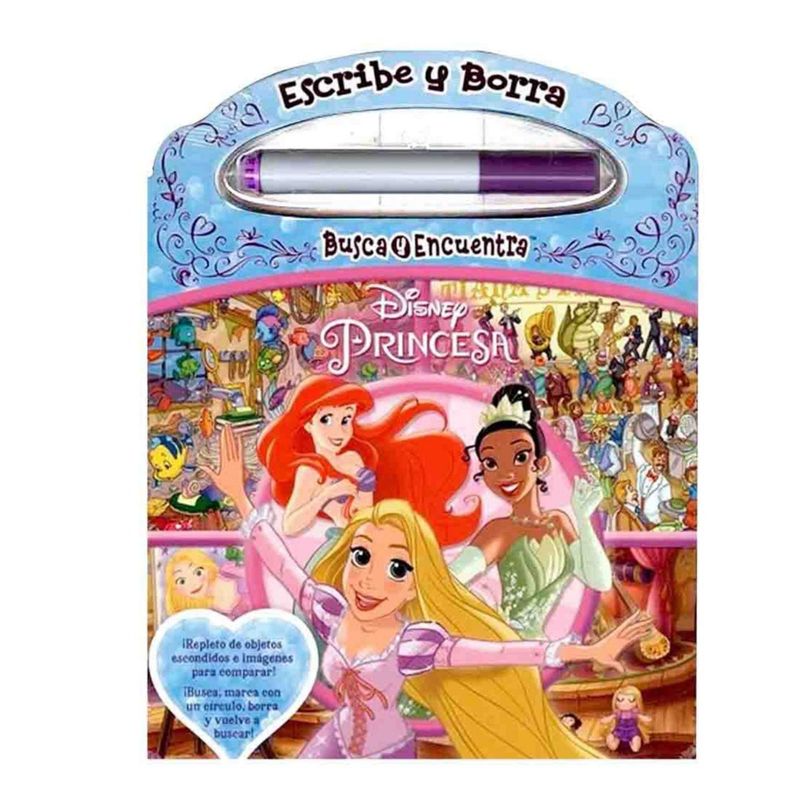 CIRCULO DE LECTORES - Disney Princesas - Escribe Y Borra Busca - Phoenix