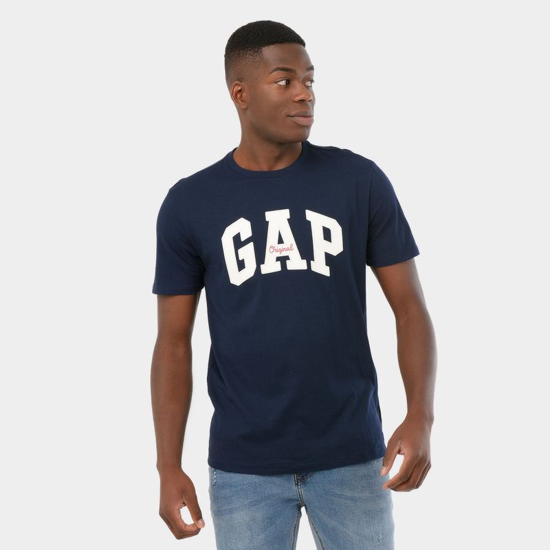 GAP - Camiseta para Hombre Manga corta con Estampado Gap
