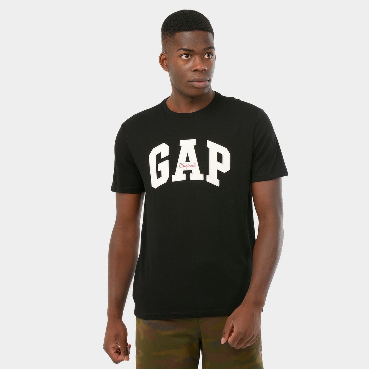 GAP - Camiseta para Hombre Manga corta con Estampado Gap