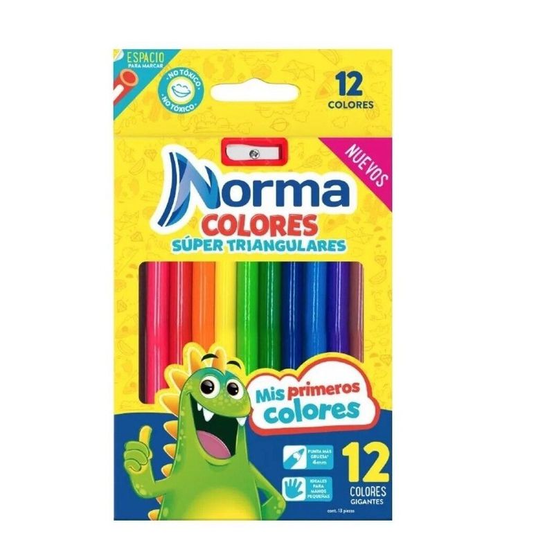 Norma - Colores norma super triangulares x 12 uds